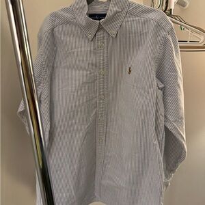 Polo by Ralph Lauren Kids Blue Striped Button Down Shirt